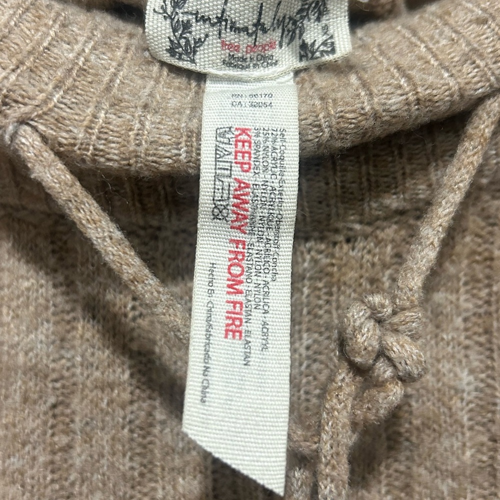 Free People Brown Ribbed‎ Knit Pants - Picture 3 of 3